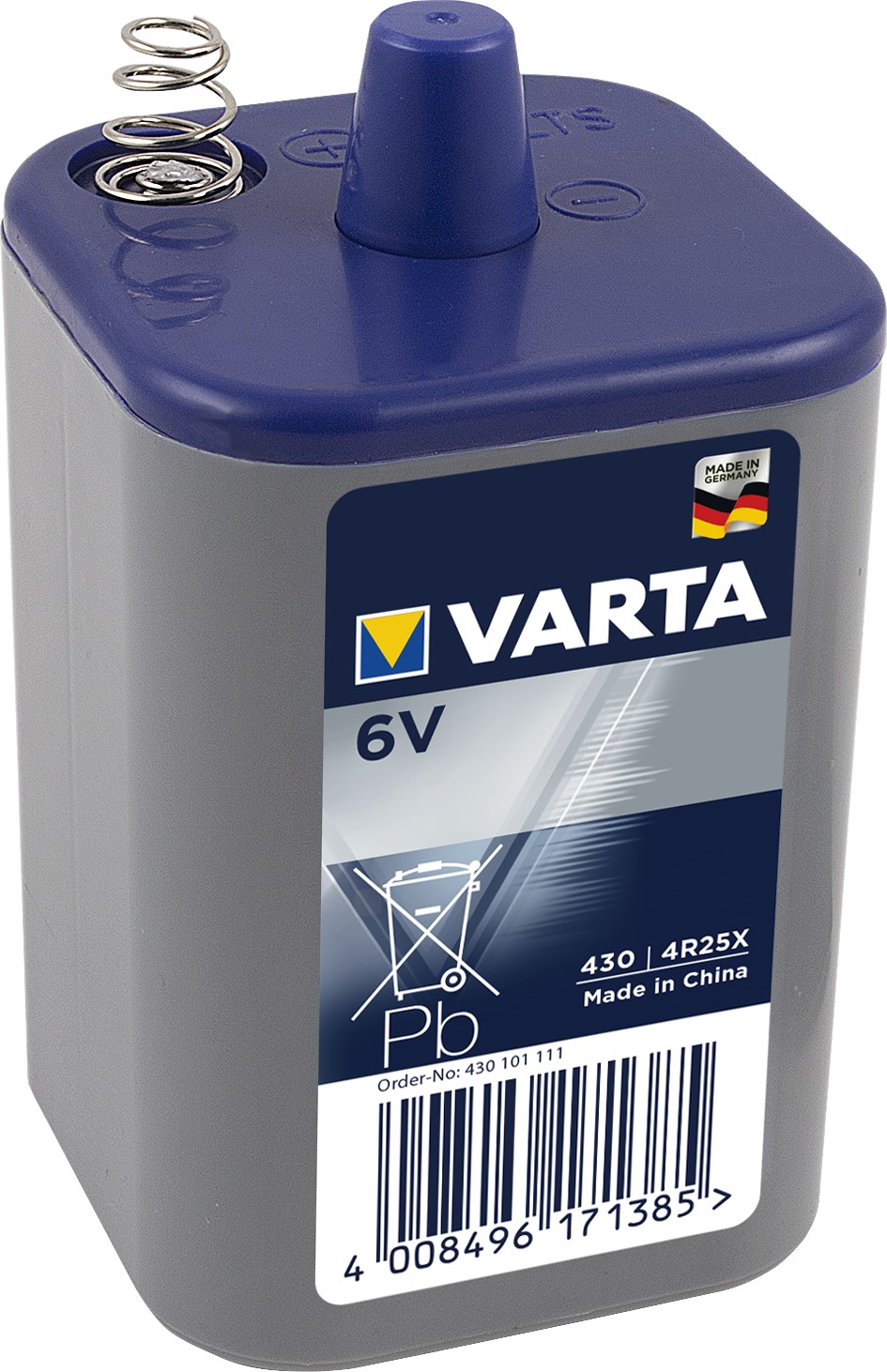 VARTA 4R25 Pile saline plastique à ressort 6V 7,5Ah VARTA