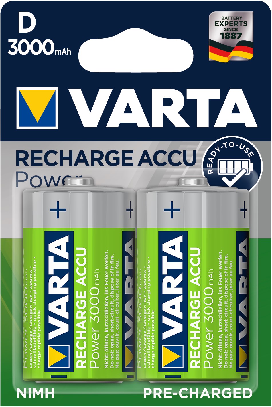 VARTA ACCU D/R20 x2 3000mAh VARTA