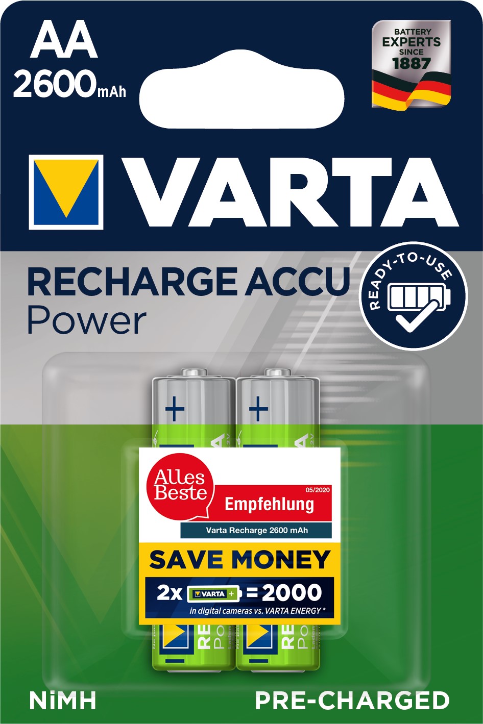 VARTA ACCU AA/R6 x2 2600mAh VARTA