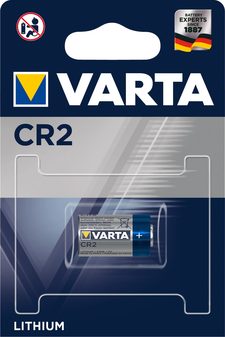 VARTA CR2 x1 Pile lithium 3V 880 mAh VARTA