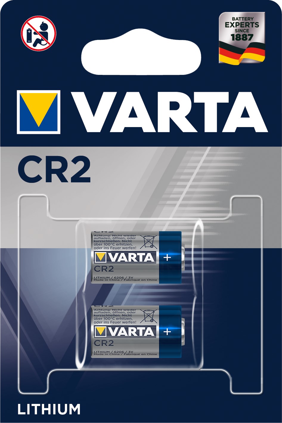 VARTA CR2 x2 Pile lithium 3V 880 mAh VARTA