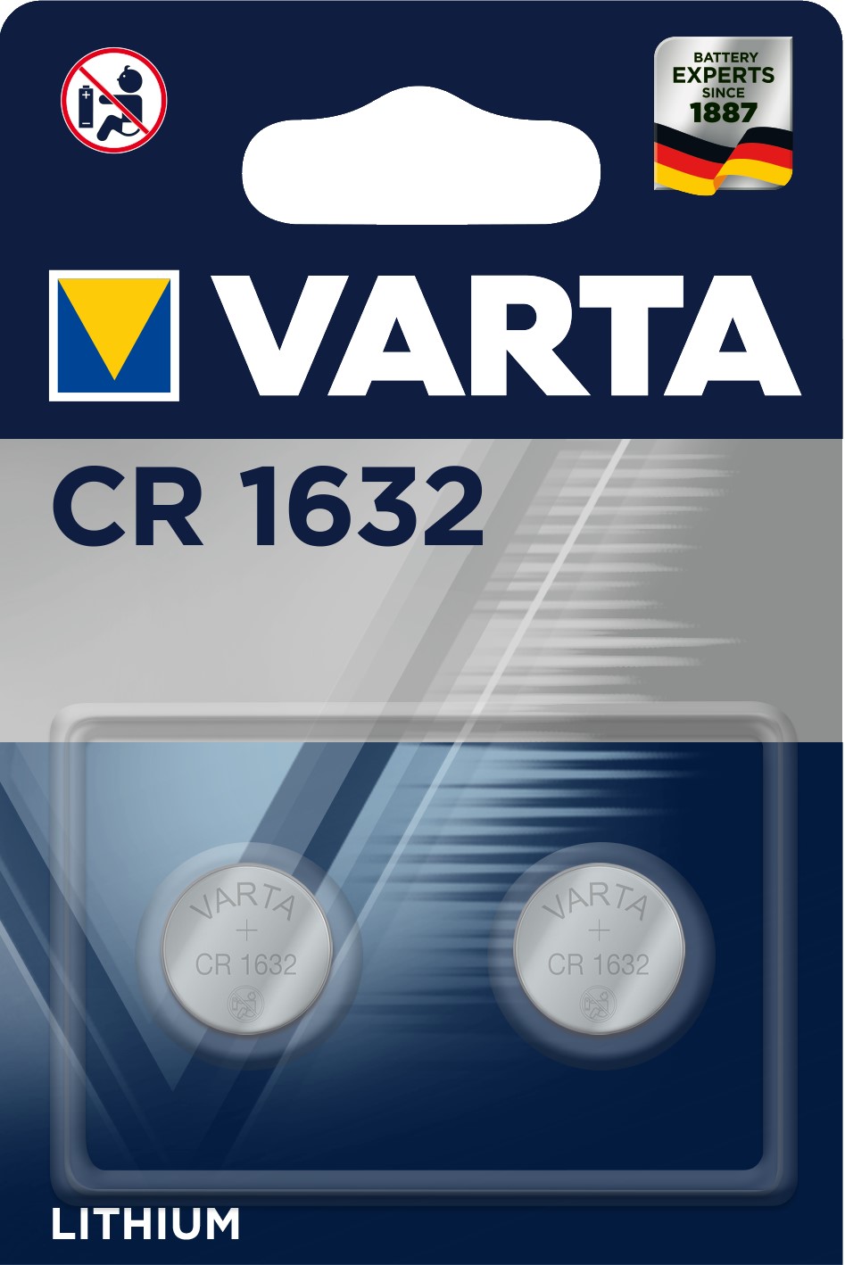 VARTA CR1632 x2 Pile lithium 3V - Vaica - spécialiste batteries