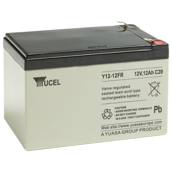 YUCEL Plomb Etanche Y12-12FR / 12V 12Ah FLAMME RETARDANTE YUASA