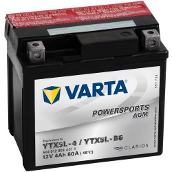 Varta Funstart AGM YTX5L-BS 4 Ah 30 CCA VARTA