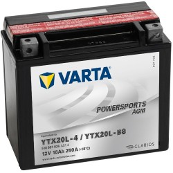 Varta Funstart AGM YTX20L-BS 18 Ah 260 CCA VARTA