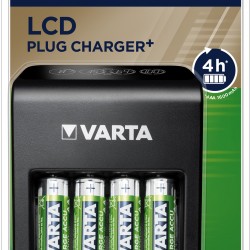 VARTA Chargeur mural LCD + 4 accus AA 2100mAh VARTA